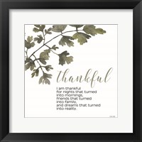 Thankful Framed Print