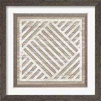 Framed 'Geo Greige Deco 4' border=