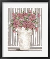 Framed 'Pink Posies II' border=