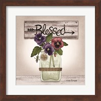 Framed Pansy Blessing