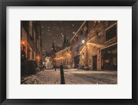 Framed Nighttime City Street 3