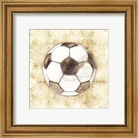 Framed 'Soccer Sketch' border=