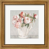 Framed 'Cottage Bouquet III Light' border=