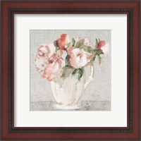 Framed 'Cottage Bouquet III Light' border=