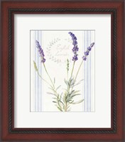 Framed 'Floursack Lavender IV' border=