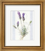 Framed 'Floursack Lavender III' border=