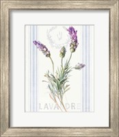 Framed 'Floursack Lavender II' border=