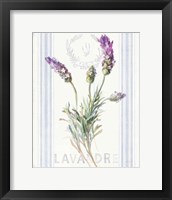 Framed 'Floursack Lavender II' border=