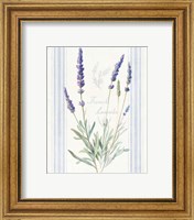 Framed 'Floursack Lavender I' border=