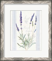 Framed 'Floursack Lavender I' border=