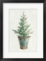 White and Bright Christmas Tree I Framed Print