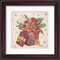 Framed 'Winter Blooms IV' border=