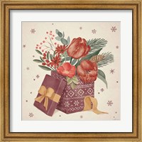 Framed 'Winter Blooms IV' border=