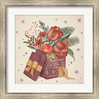 Framed 'Winter Blooms IV' border=