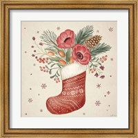 Framed 'Winter Blooms V' border=