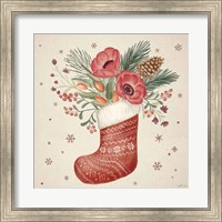 Framed 'Winter Blooms V' border=