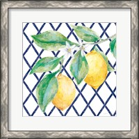 Framed 'Everyday Chinoiserie Lemons II' border=