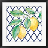 Everyday Chinoiserie Lemons II Framed Print