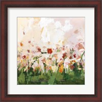 Framed 'Spontaneous Summer III' border=