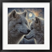 Framed Moonlight Wolf Mates