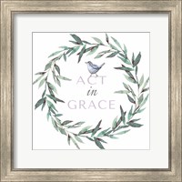 Framed 'Act in Grace' border=