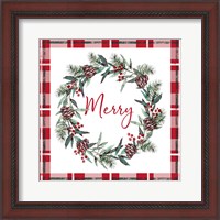 Framed 'Merry Red' border=