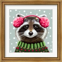 Framed 'Cute Raccoon' border=