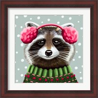 Framed 'Cute Raccoon' border=