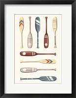 Oar Collection I Framed Print