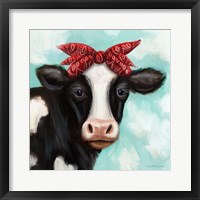 Cow Girl Framed Print