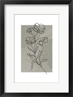 Sage Floral Framed Print