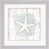 Framed Calming Coastal Starfish