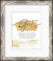 Framed 'Grit' border=