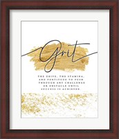 Framed 'Grit' border=