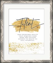 Framed 'Talent' border=