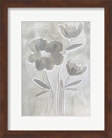 Framed Grey Flowers