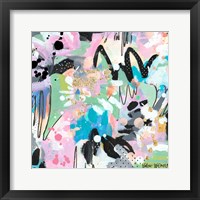 Abstract Polka Dot Framed Print