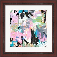 Framed 'Abstract Polka Dot II' border=