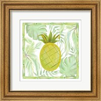 Framed 'Tropical Pineapple I' border=