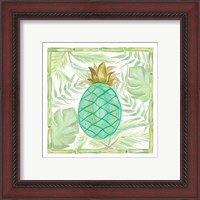 Framed 'Tropical Pineapple II' border=