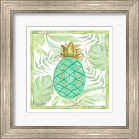 Framed 'Tropical Pineapple II' border=