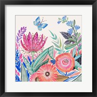 Framed 'Spring Flower Garden IV' border=