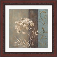 Framed 'Delicate Beauty in Blue II' border=