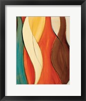 Framed 'Orange Coalescence I' border=