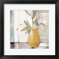 Golden Afternoon Bamboo Leaves II Framed Print