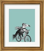 Framed 'What a Wild Ride on Teal II' border=