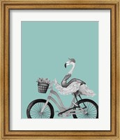 Framed 'What A Wild Ride On Teal I' border=