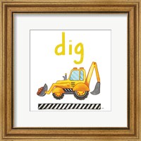 Framed 'Dig' border=