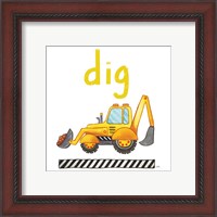 Framed 'Dig' border=