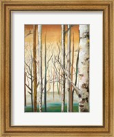 Framed Gold Birch Forest II